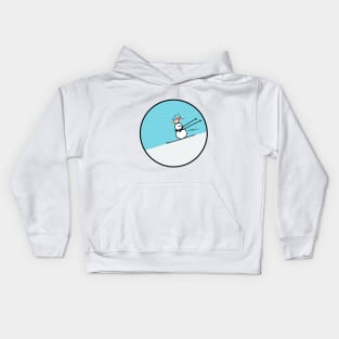 Frosty the Snowman on the Slope Kids Hoodie